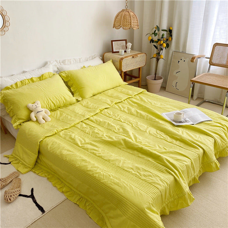 A Single Piece Of Pure Cotton Thick Bed Sheet