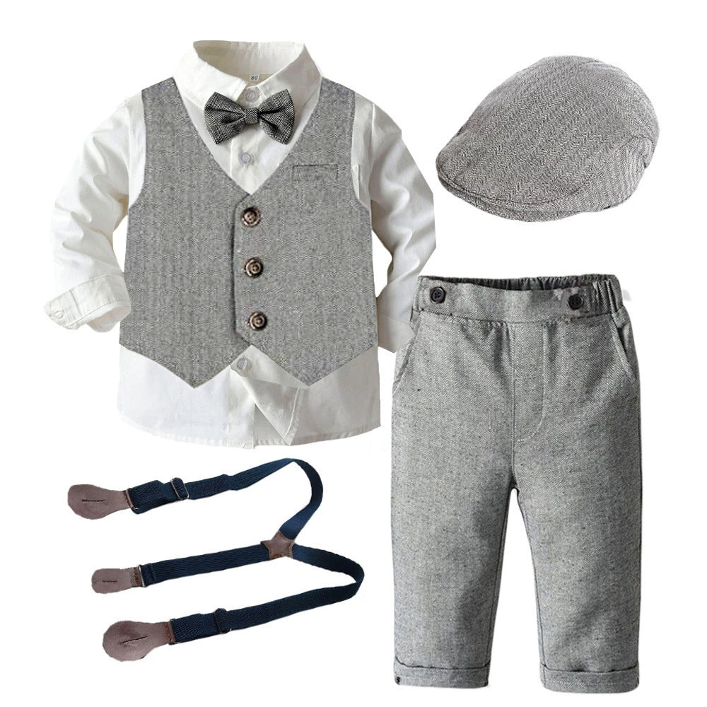 Long Sleeve Trousers Vest Hat Match Sets