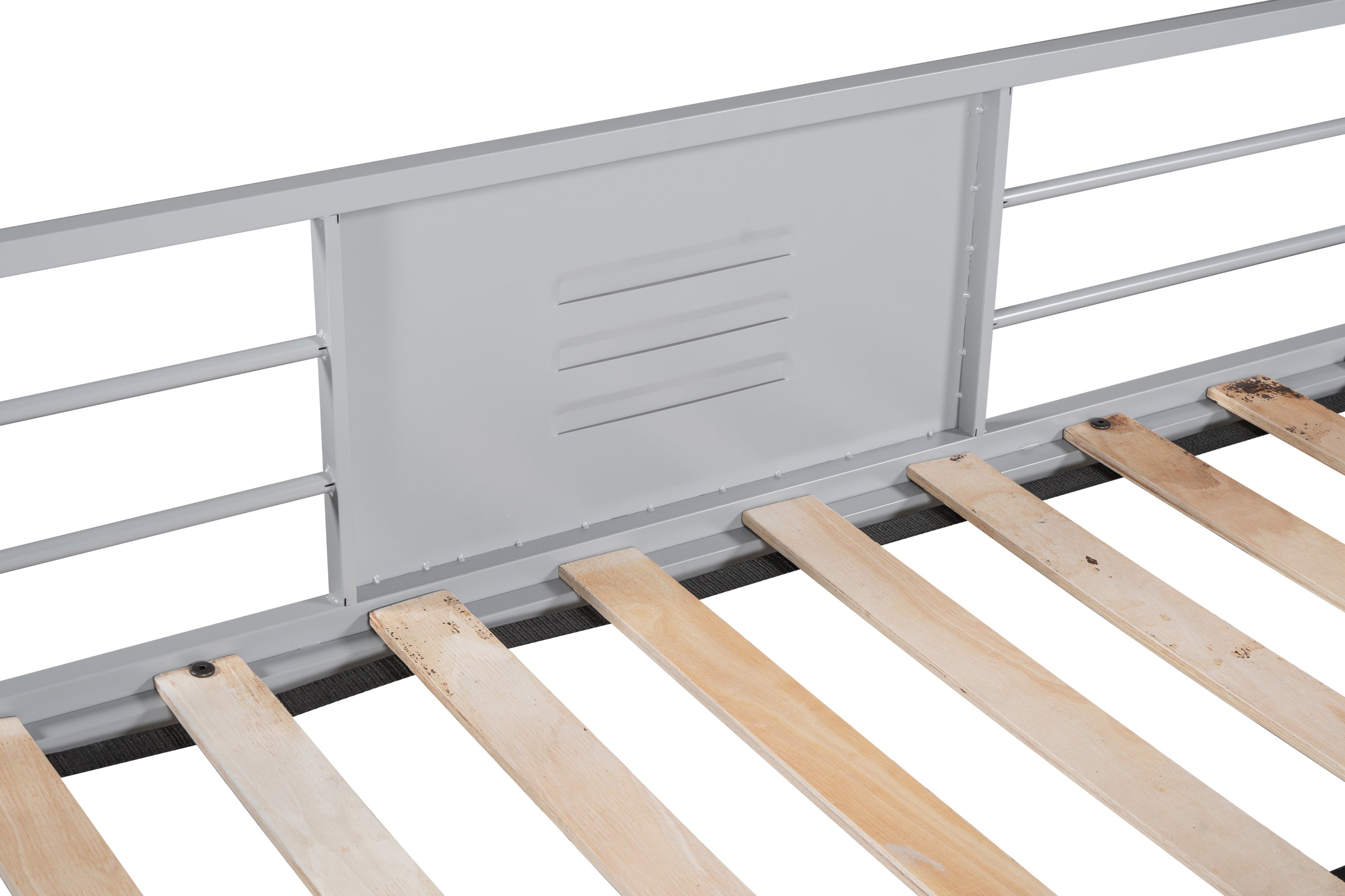 Full double-layer metal bed/heavy-duty sturdy metal/noise reduction/safety ventilation board guardrail