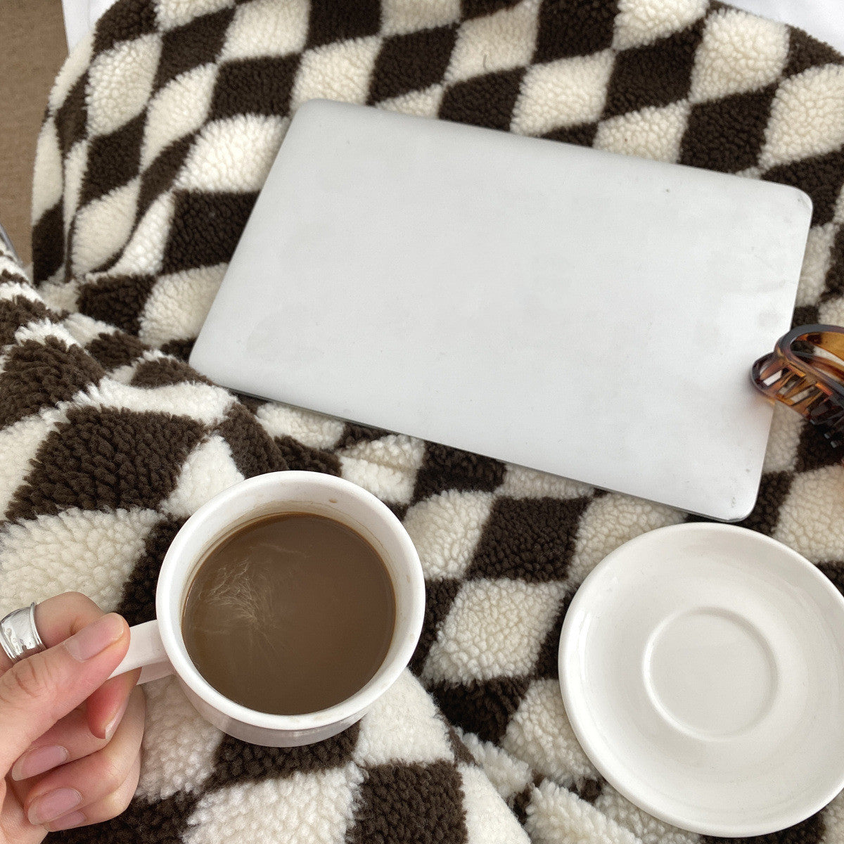 Simple And Stylish Black And White Checkered