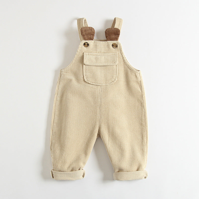 Ins Children's Overalls Corduroy Cute Fashionable Crawler